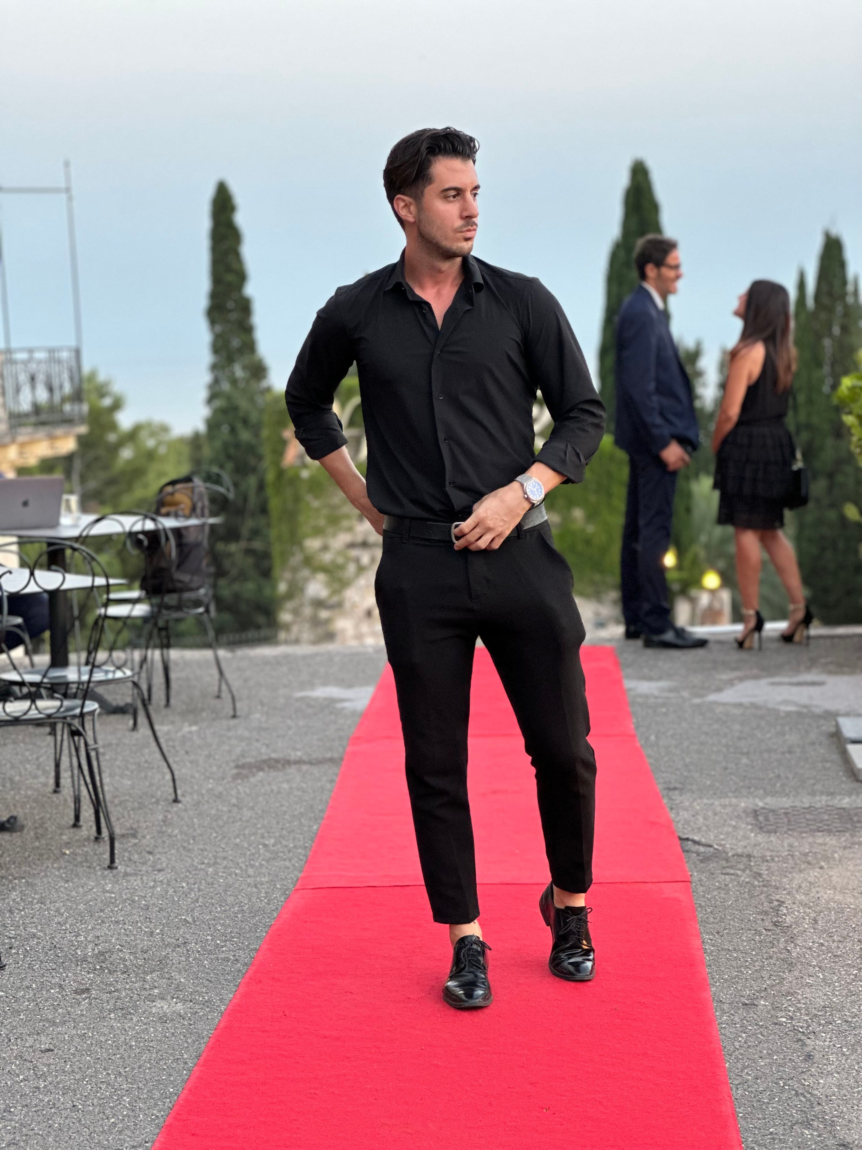 Cuadro Navy Minimal Shirt – Smart Casual / Date Outfit