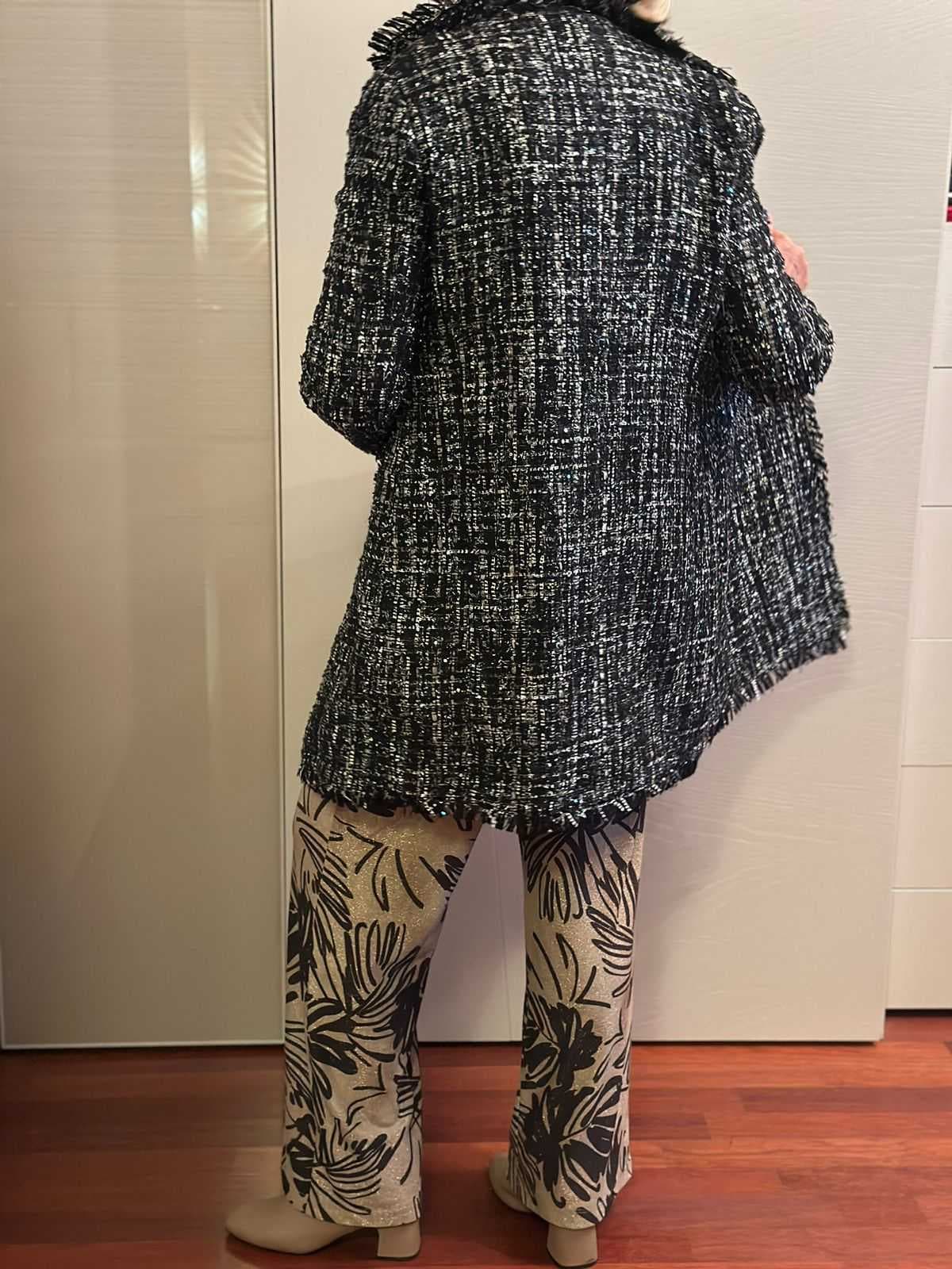 Cappotto corto Nero e Argento — 2
