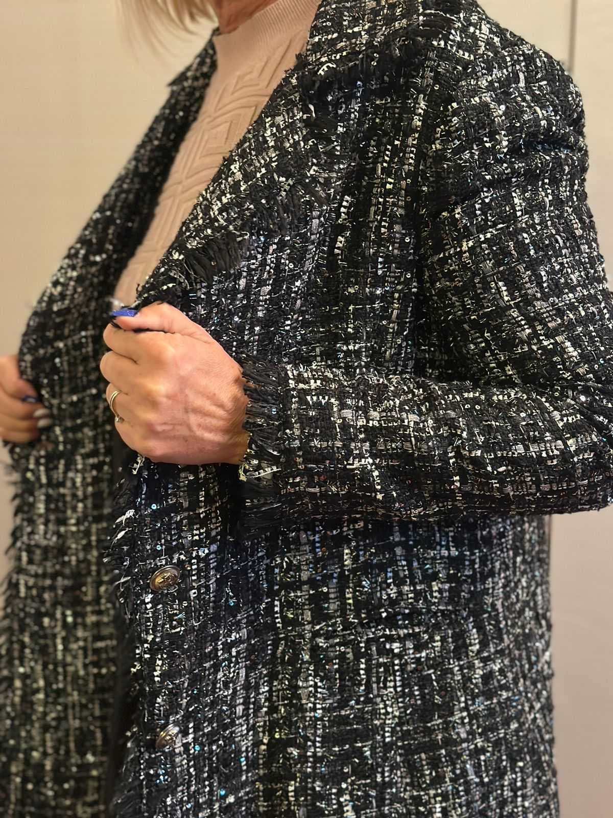 Cappotto corto Nero e Argento — 3