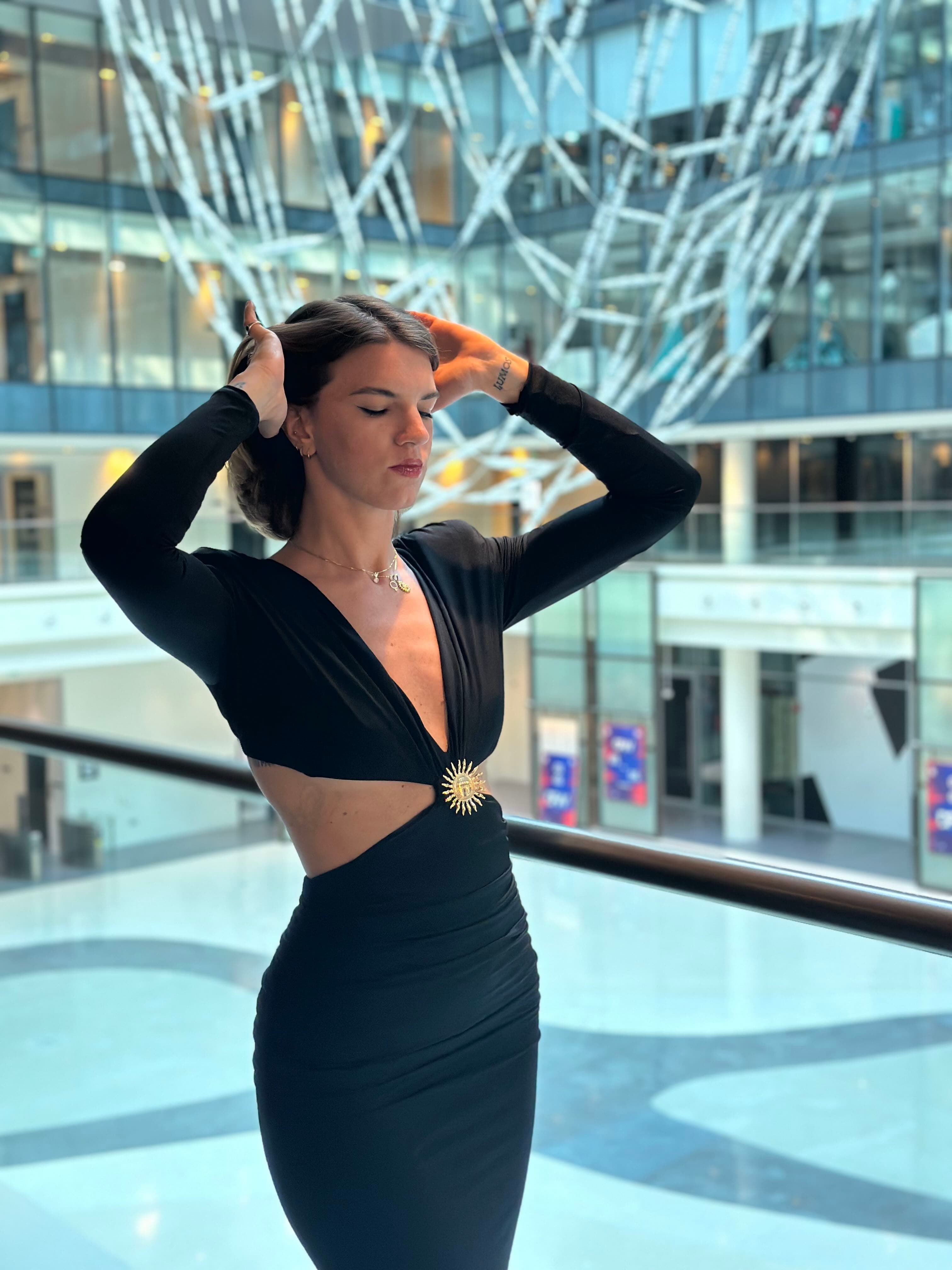 Long black dress