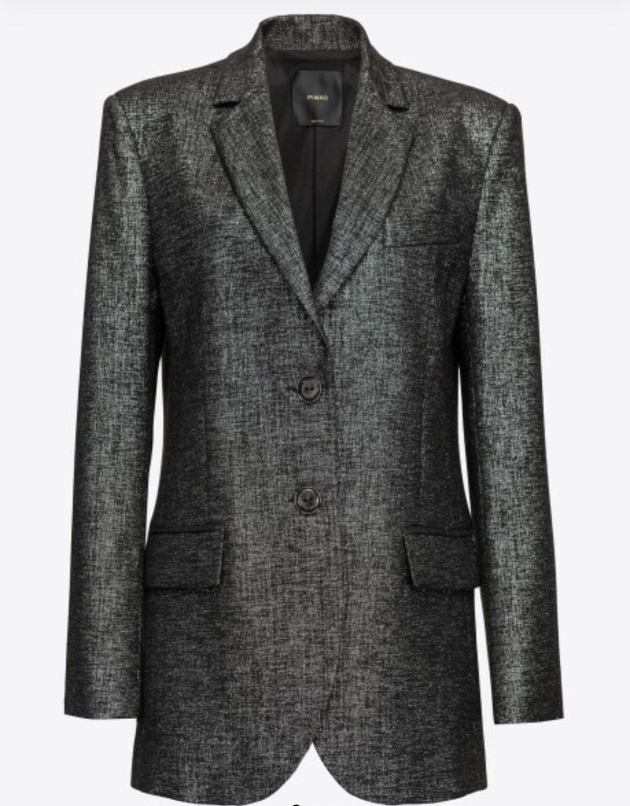 Blazer grisaglia in lurex