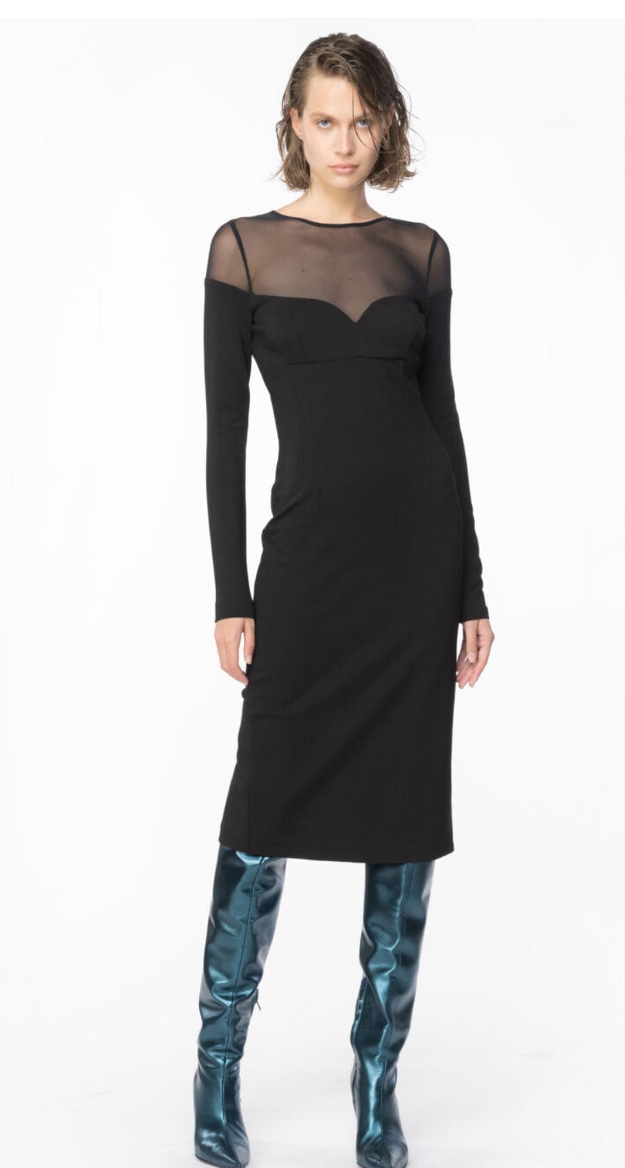 Vestito midi con tulle — 2