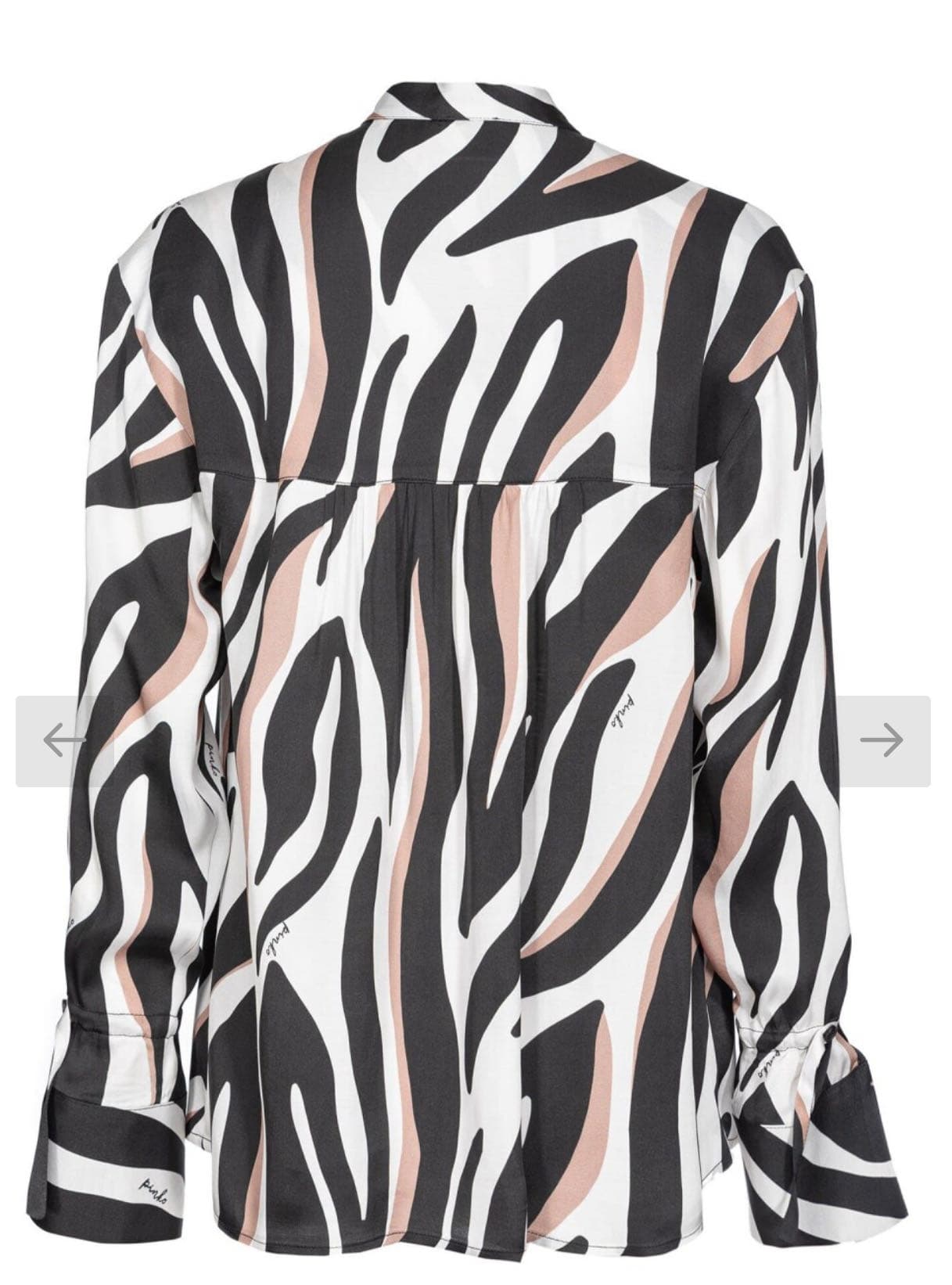Blusa stampata effetto animalier astratt — 2