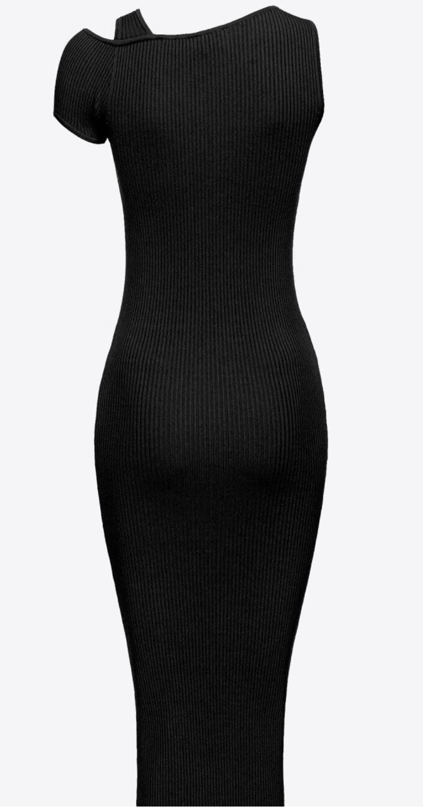 Vestito monospalla in maglia — 2