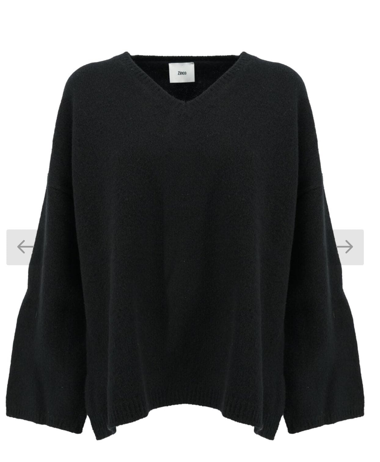 Maglione scollo a V in lana merinos extr — 2
