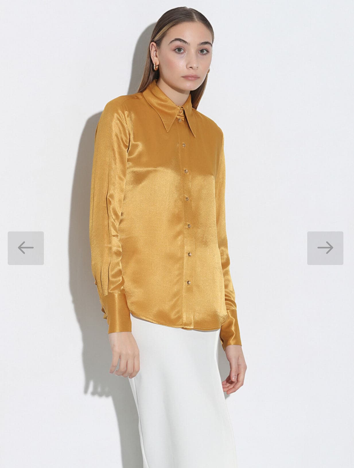 Camicia fluida in satin friossè — 3