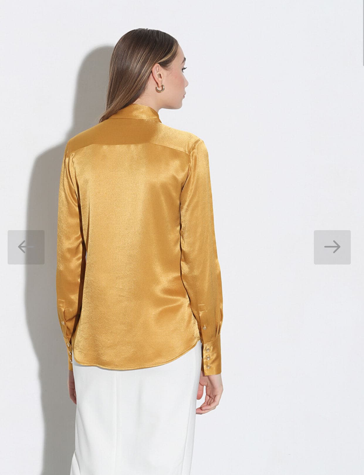 Camicia fluida in satin friossè — 4