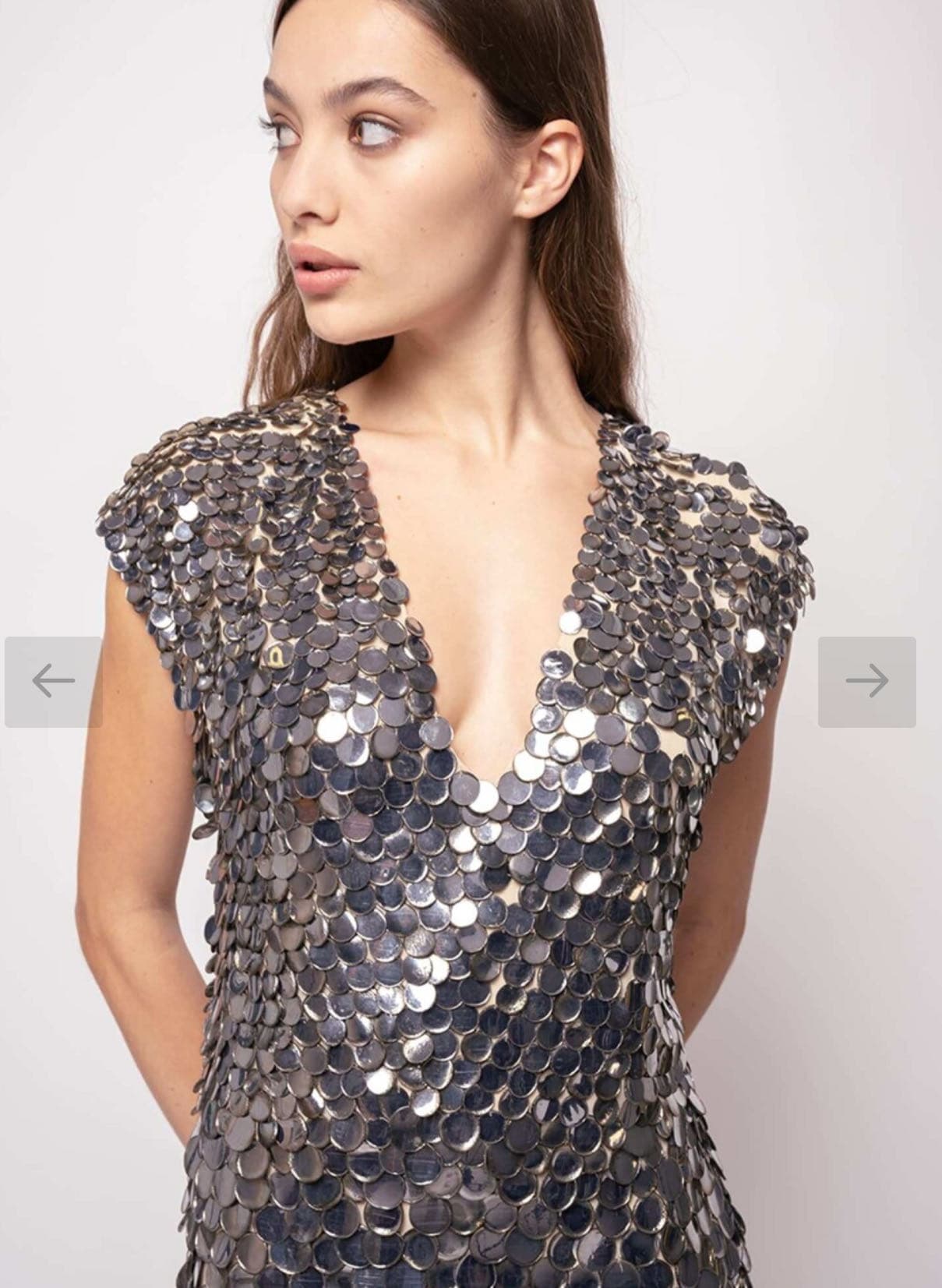 Mini dress macro paillettes
