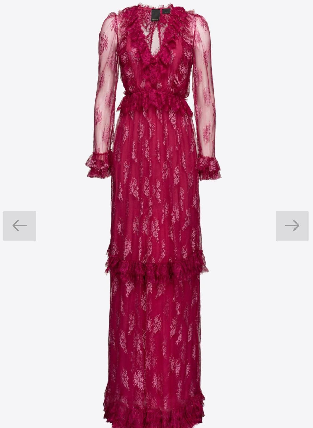 Vestito lungo in pizzo