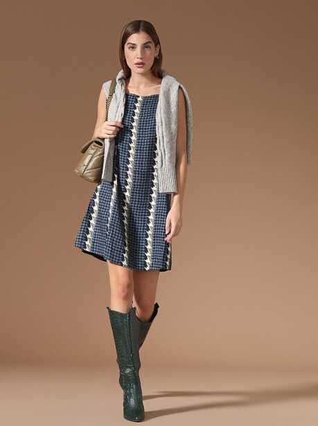 Vestito pied de poule (Bini Como)