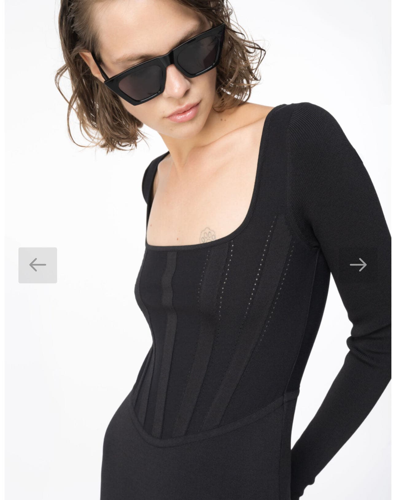 Midi dress with vanisé workmanship — 3