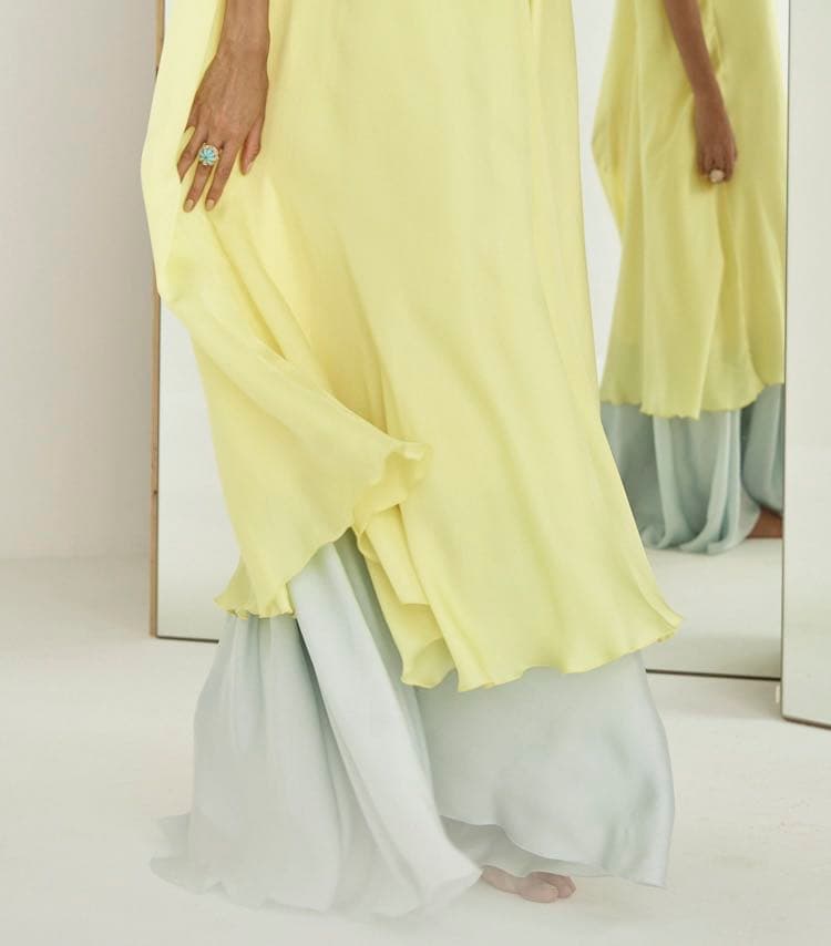 The Golden Cascade Maxi Dress — 3
