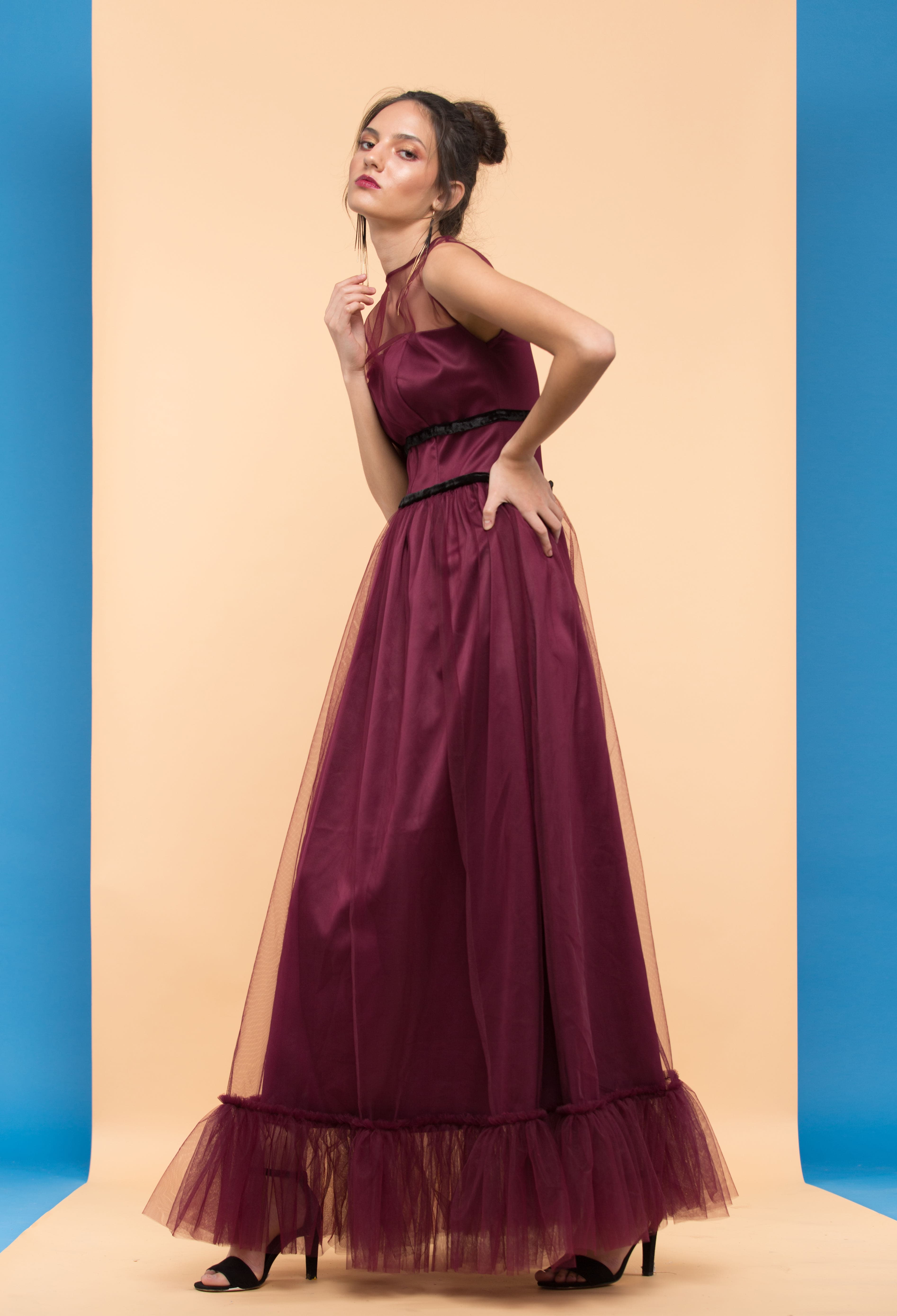 Velvet Rose Tulle Dress — 2