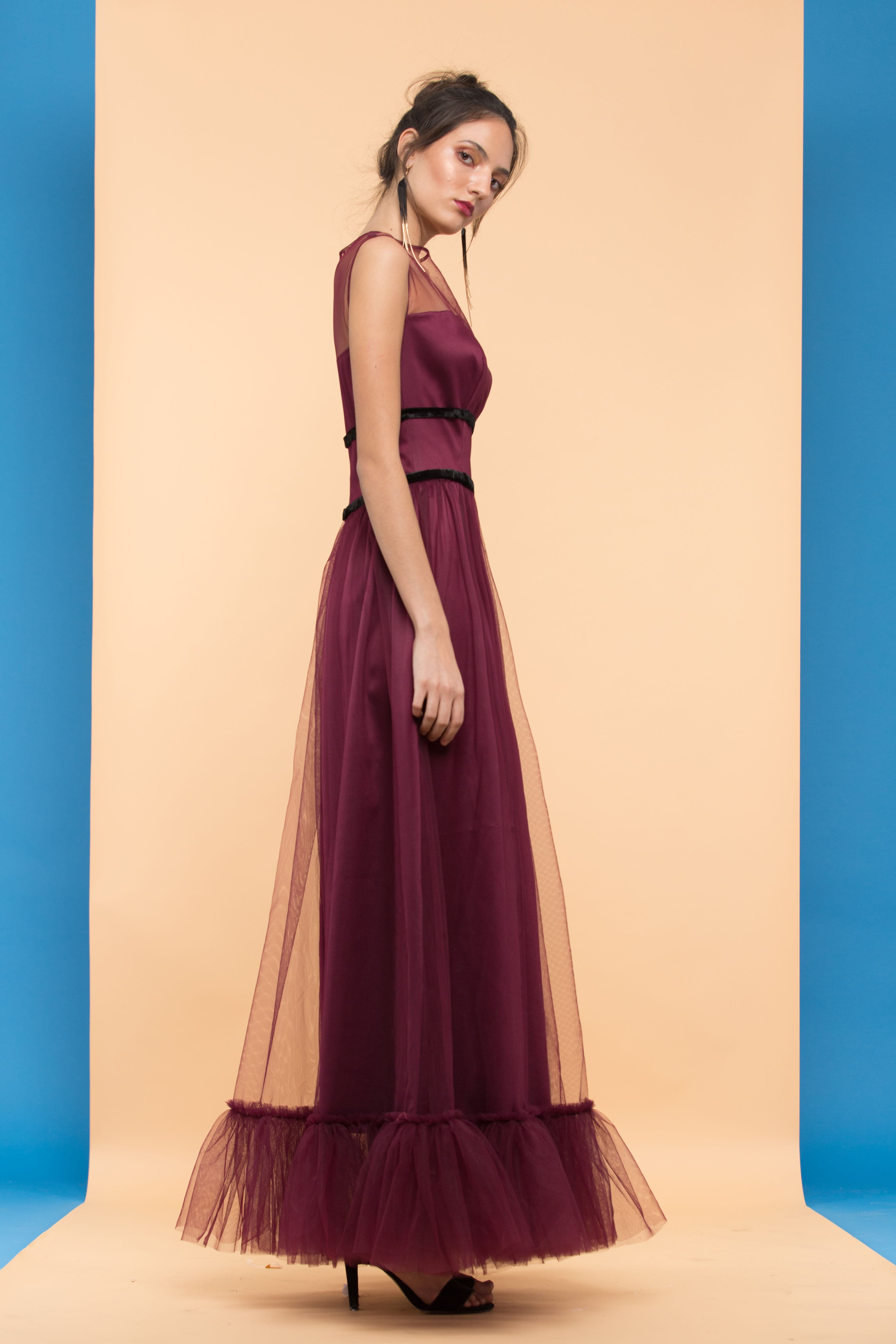 Velvet Rose Tulle Dress — 3