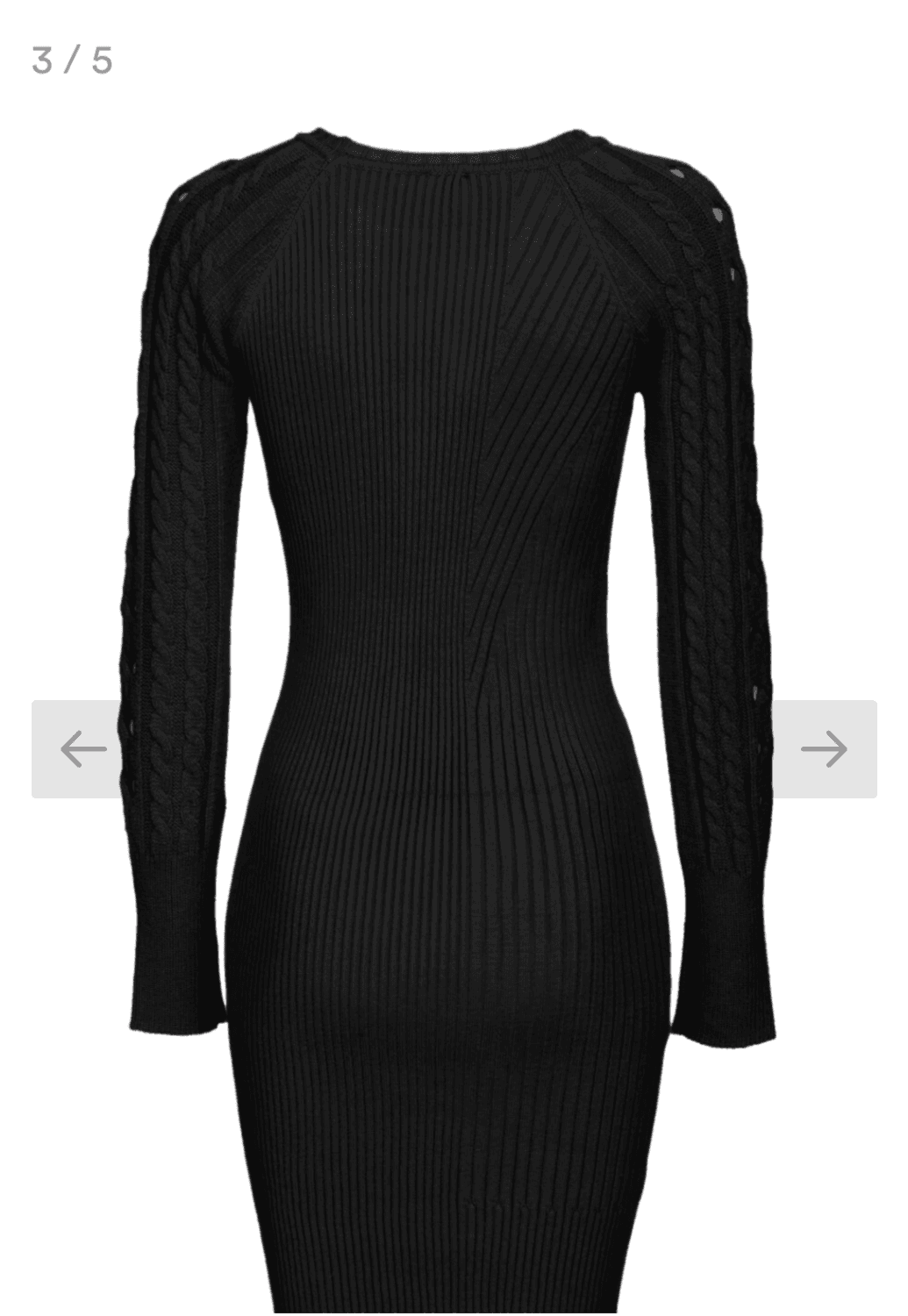 Mini abito in maglia con trecce e cut out — 5