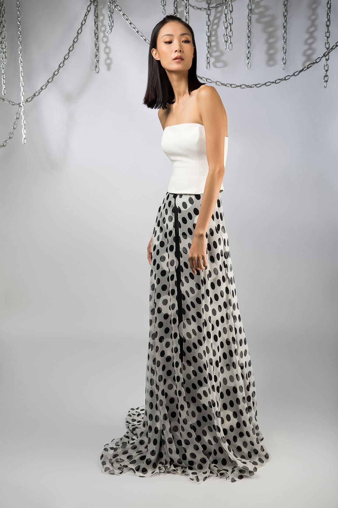House of Meena Polka dot dress
