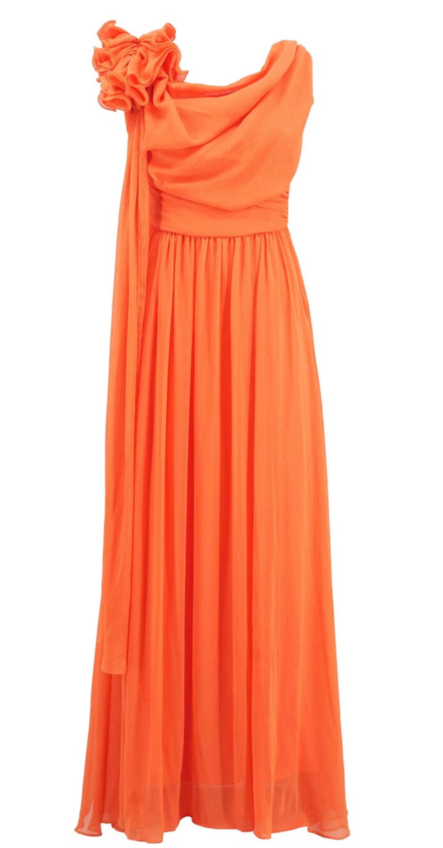 Vestito lungo in creponne con stola — 4