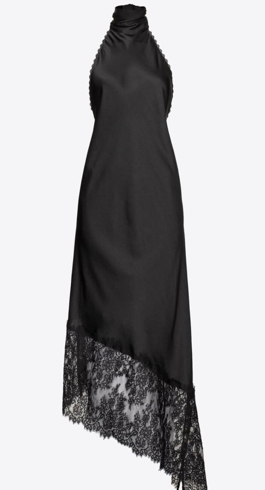 Abito midi in satin con schiena scoperta — 3